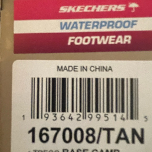 Tan Waterproof Trego Skechers Hiking Boots Size 9.5 (NWT) - Picture 5 of 6